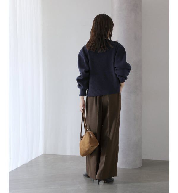  「ウーリーカルゼワイドパンツ」|スラックス|