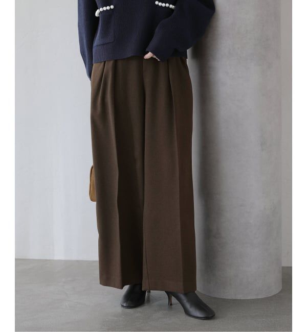  「ウーリーカルゼワイドパンツ」|スラックス|