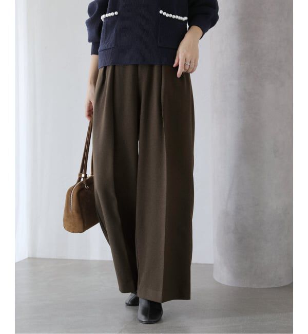  「ウーリーカルゼワイドパンツ」|スラックス|