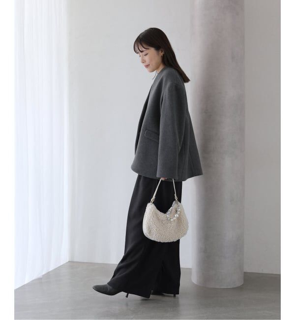  「ウーリーカルゼワイドパンツ」|スラックス|