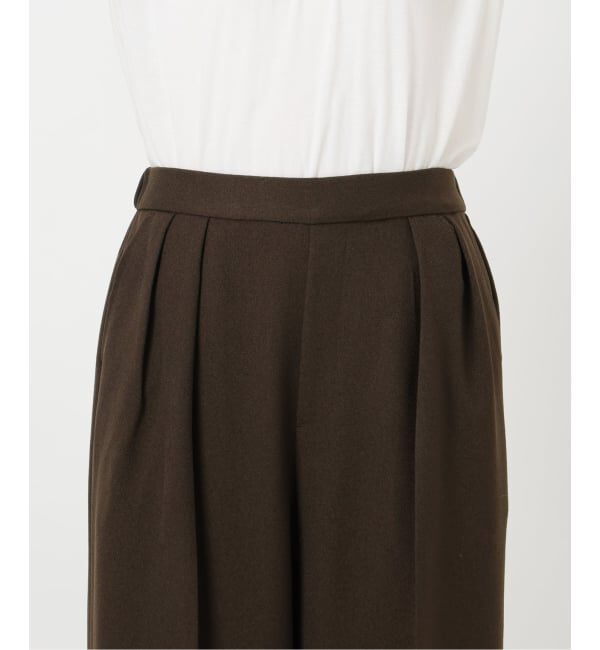  「ウーリーカルゼワイドパンツ」|スラックス|
