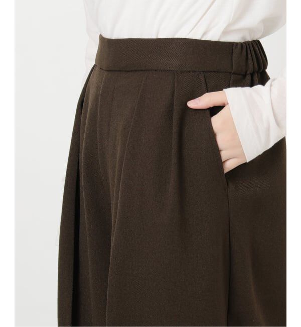  「ウーリーカルゼワイドパンツ」|スラックス|