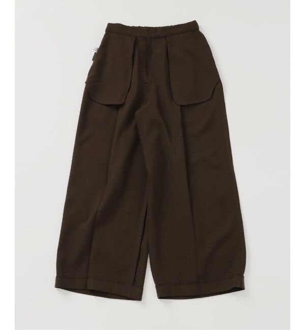  「ウーリーカルゼワイドパンツ」|スラックス|