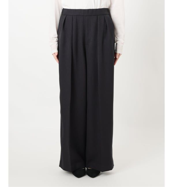  「ウーリーカルゼワイドパンツ」|スラックス|