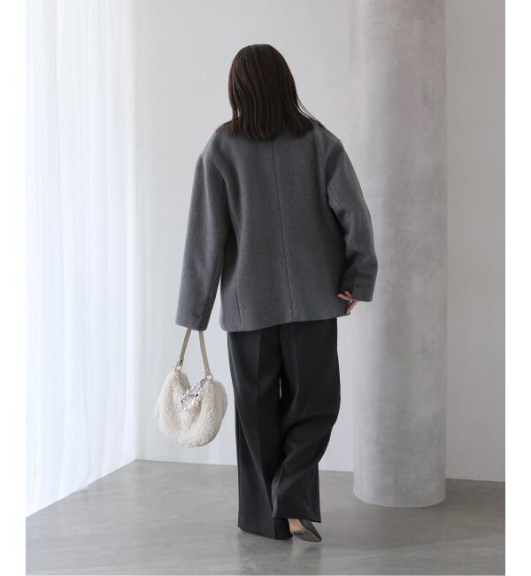  「ウーリーカルゼワイドパンツ」|スラックス|