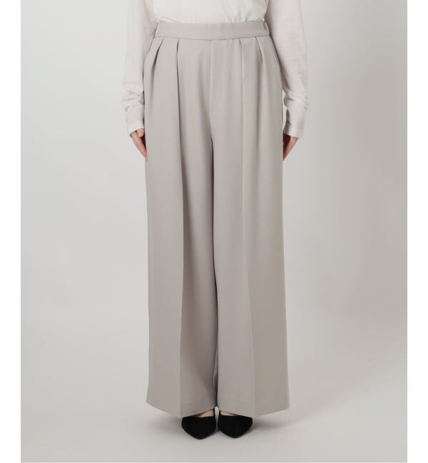  「ウーリーカルゼワイドパンツ」|スラックス|
