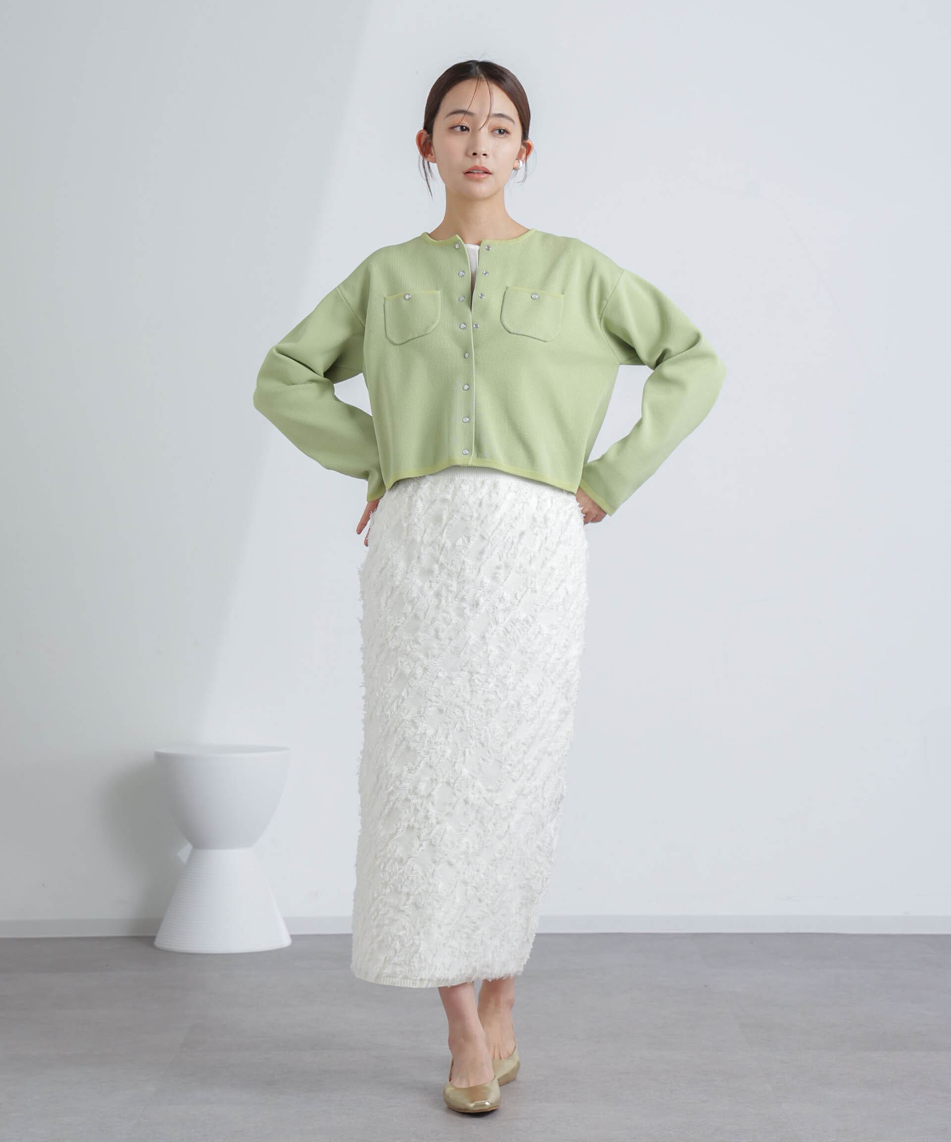 nano･universe「フリンジニットスカート(セットアップ可)」|スカート|