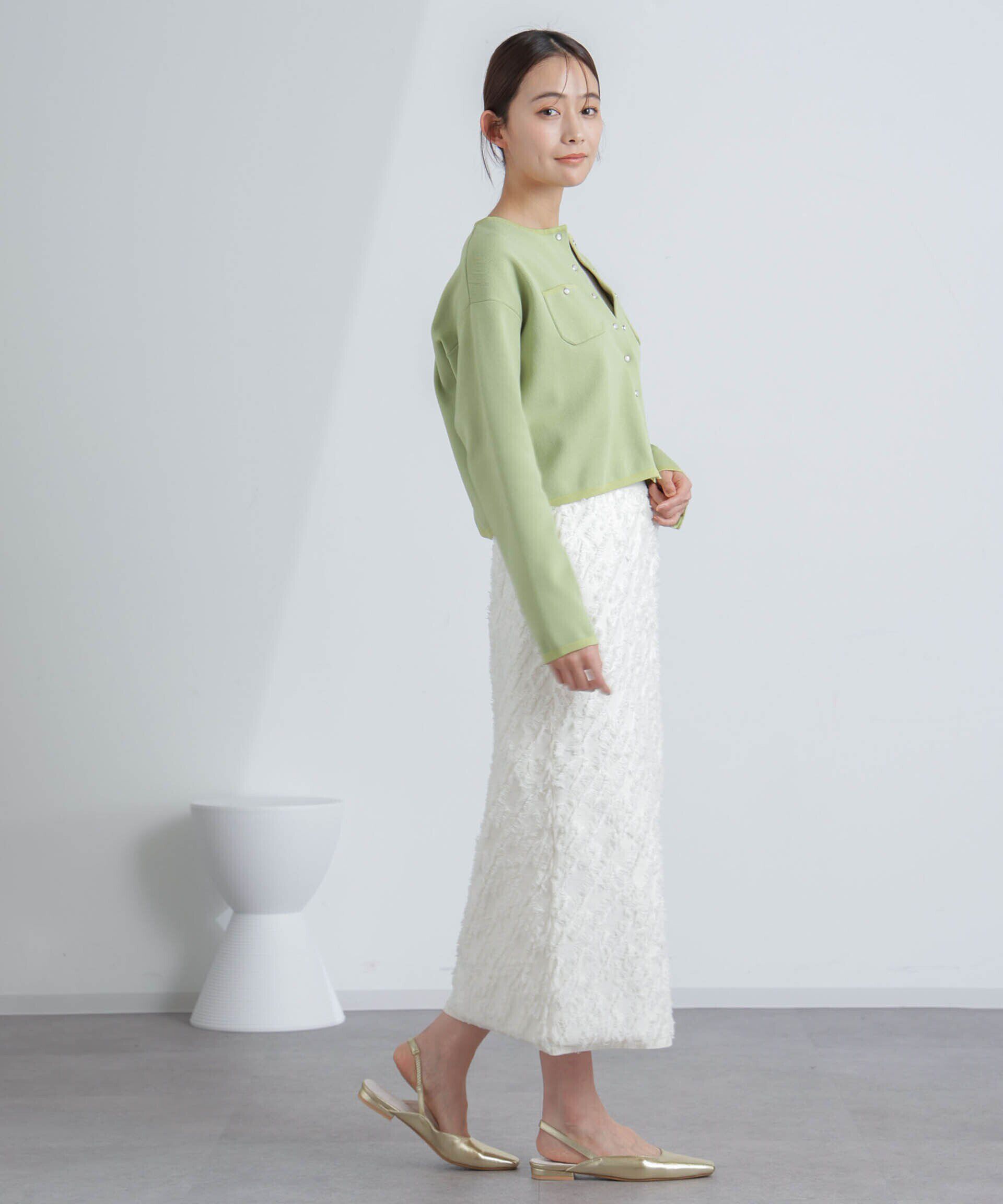 nano･universe「フリンジニットスカート(セットアップ可)」|スカート|