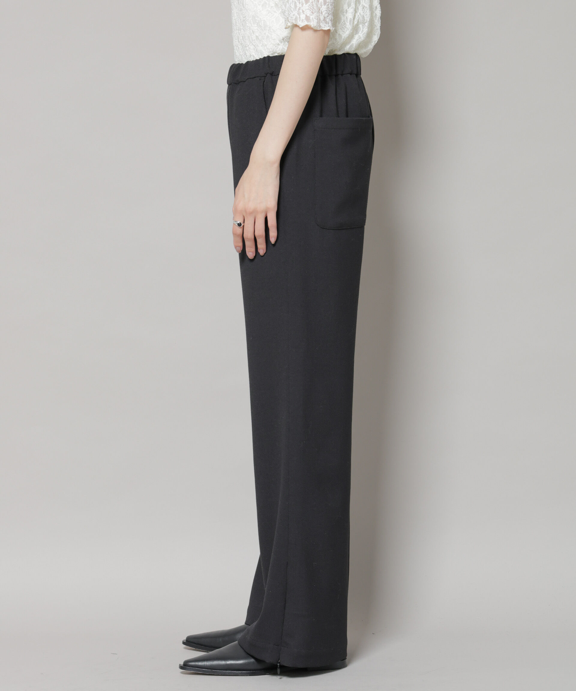 nano･universe「ジップスリットパンツ」|チノ|