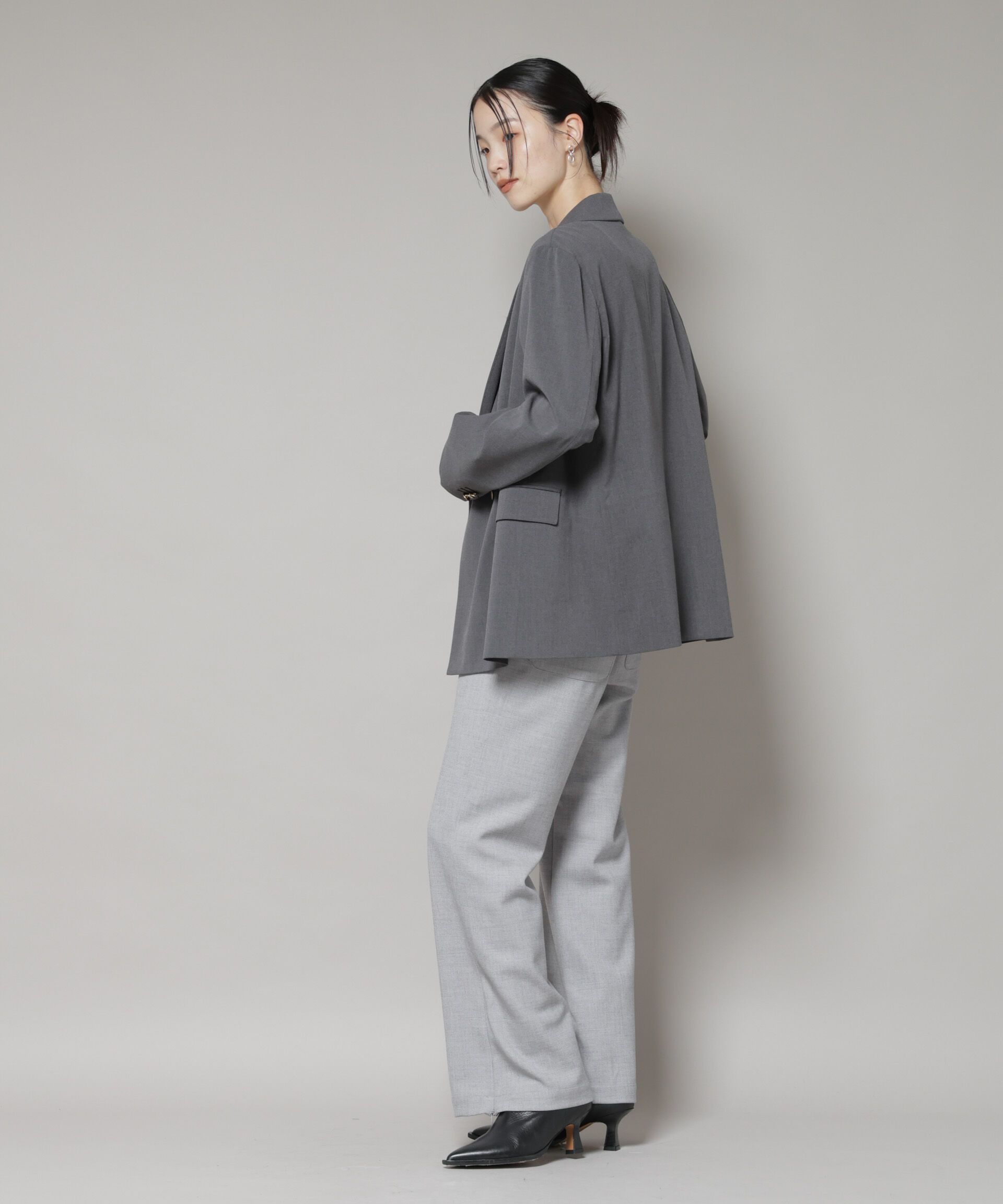 nano･universe「ジップスリットパンツ」|チノ|