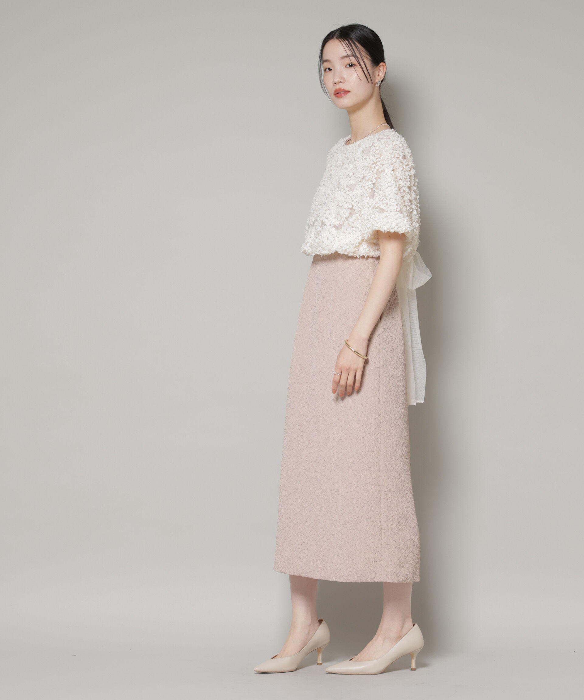 nano･universe「kaene/デザインリボンボレロセットドレス」|ワンピース|