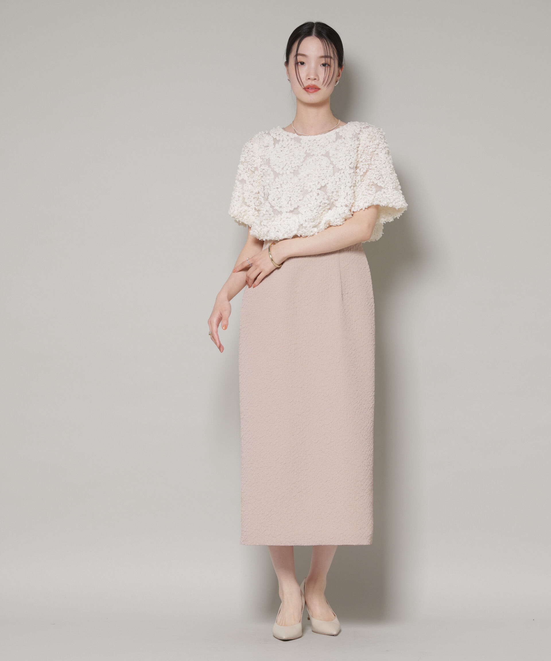 nano･universe「kaene/デザインリボンボレロセットドレス」|ワンピース|