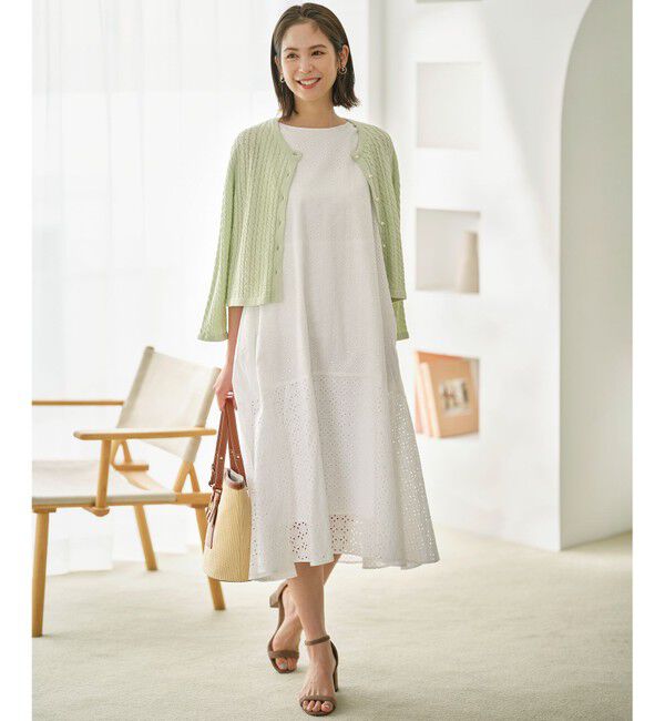 組曲「【WEB限定】エンブロイダリーレース ノースリーブワンピース」|ワンピース|