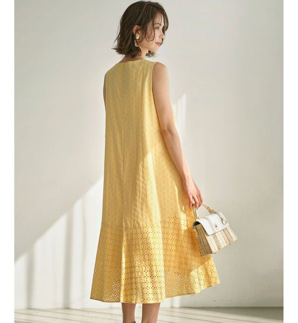 組曲「【WEB限定】エンブロイダリーレース ノースリーブワンピース」|ワンピース|ｸﾘｰﾑｲｴ