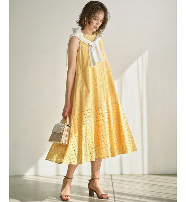 組曲「【WEB限定】エンブロイダリーレース ノースリーブワンピース」|ワンピース|