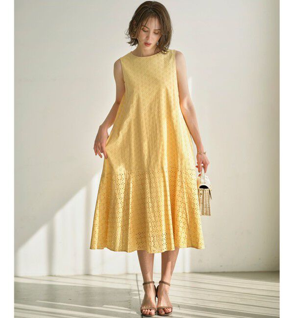 組曲「【WEB限定】エンブロイダリーレース ノースリーブワンピース」|ワンピース|