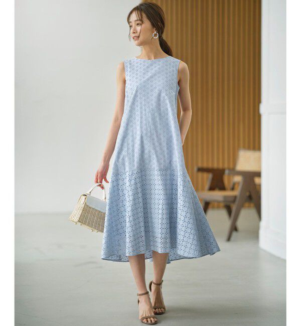 組曲「【WEB限定】エンブロイダリーレース ノースリーブワンピース」|ワンピース|