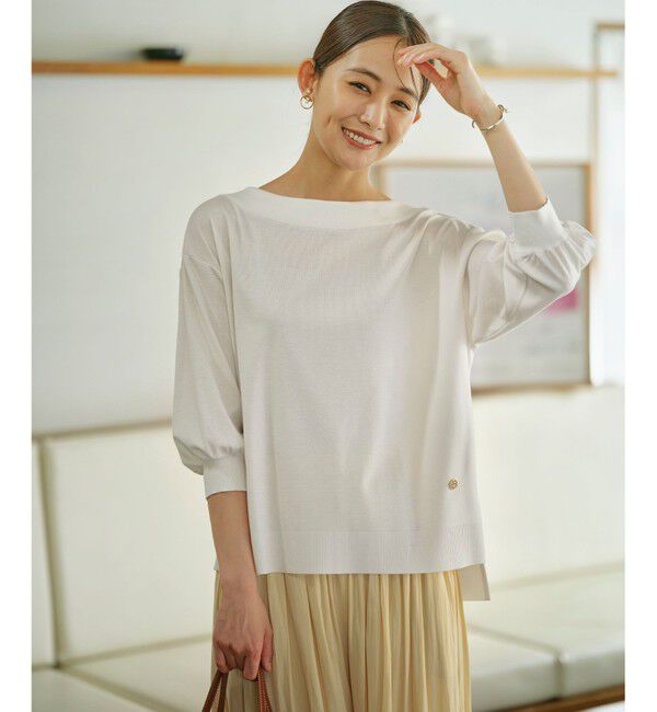 組曲「【WEB限定】セーターマシーン リラクシーニットTシャツ」|Tシャツ・カットソー|