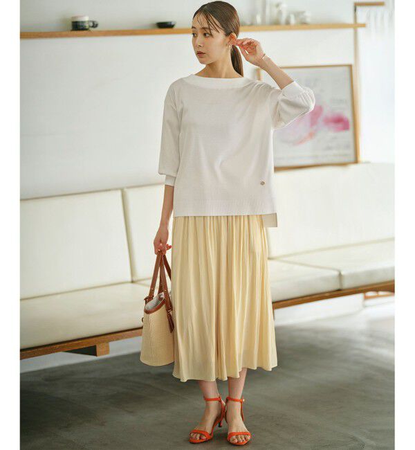 組曲「【WEB限定】セーターマシーン リラクシーニットTシャツ」|Tシャツ・カットソー|