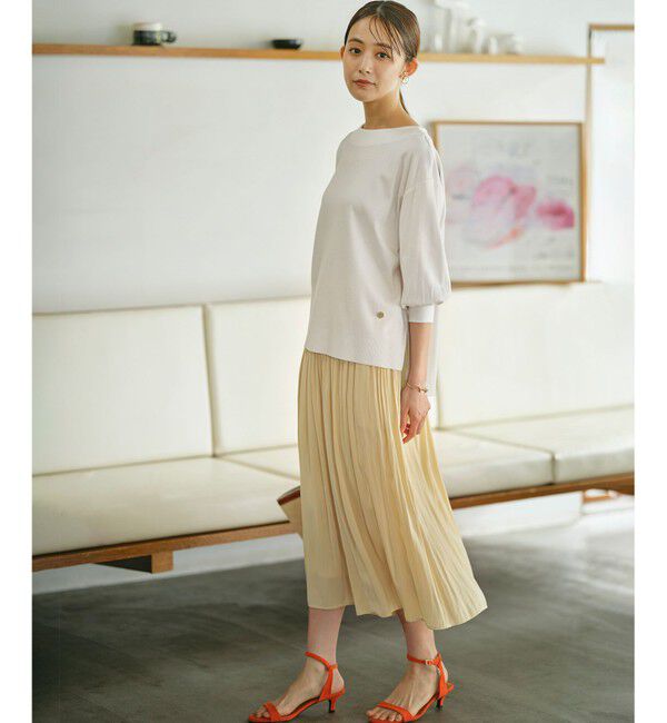 組曲「【WEB限定】セーターマシーン リラクシーニットTシャツ」|Tシャツ・カットソー|