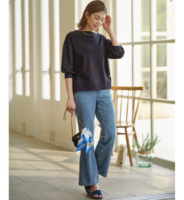 組曲「【WEB限定】セーターマシーン リラクシーニットTシャツ」|Tシャツ・カットソー|