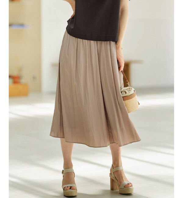 組曲「【秋のNEWカラー追加】ギャザーライトデシン パンツ」|その他|ﾓｶﾌﾞﾗｳ