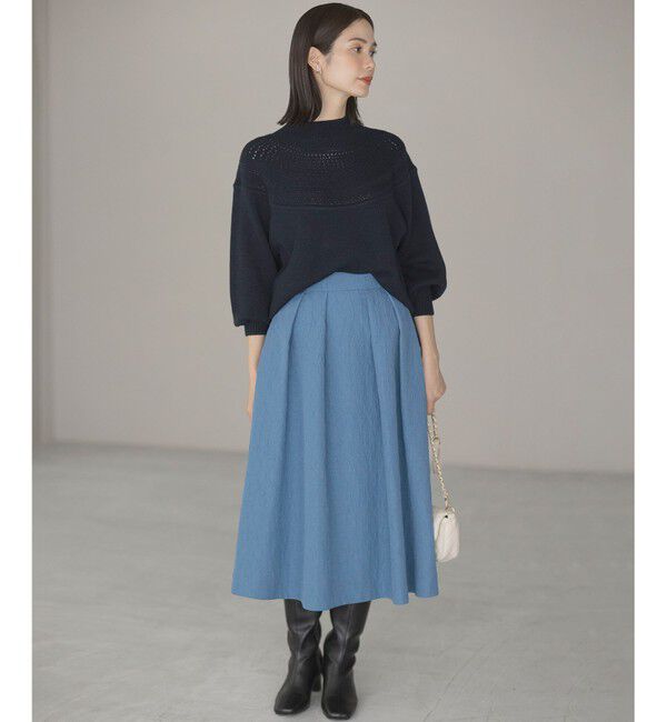 組曲「【WEB限定カラーあり】フラワーラメジャカード フレアスカート」|スカート|