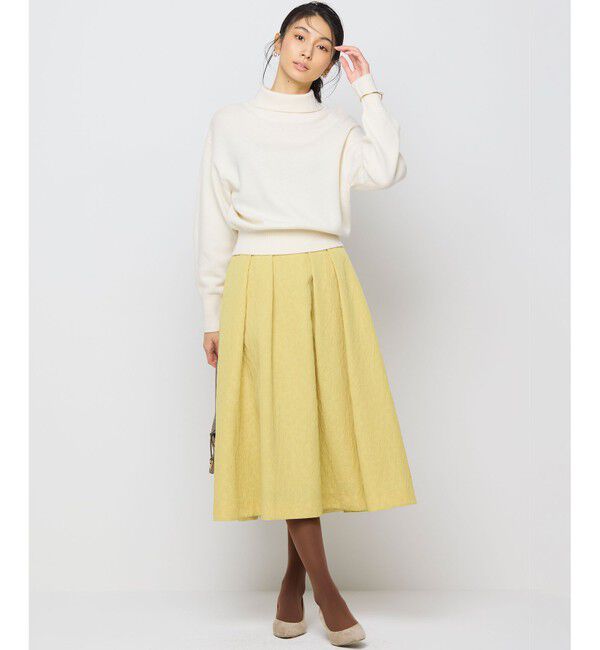 組曲「【WEB限定カラーあり】フラワーラメジャカード フレアスカート」|スカート|