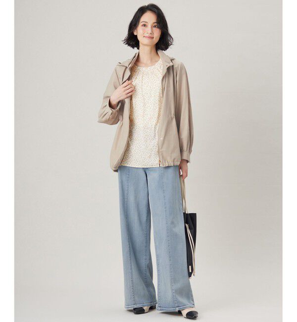 自由区「【洗える】ウスカルデニムバギー パンツ」|デニム|