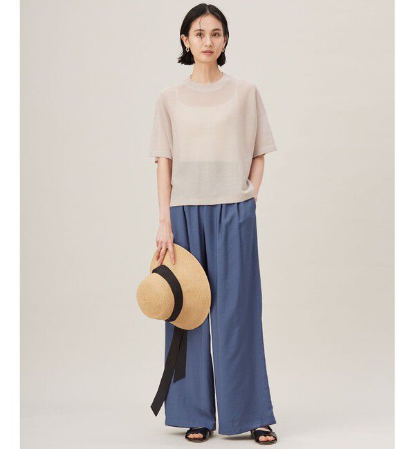 自由区「【ご好評アイテム・新色追加・ウエストゴム・セットアップ対応】エアリーツイルワイド パンツ」|その他|