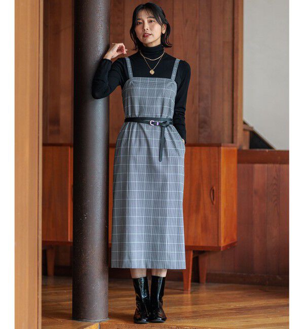 23区「【洗える】ガンクラブプレイドチェック ワンピース」|ワンピース|