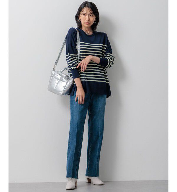 23区「【WEB限定カラーあり/洗える】ウーステッドウール ワイドシルエット ニット」|ニット・セーター|