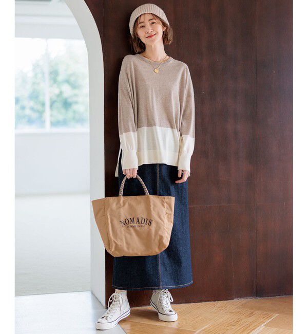 23区「【WEB限定カラーあり/洗える】ウーステッドウール ワイドシルエット ニット」|ニット・セーター|