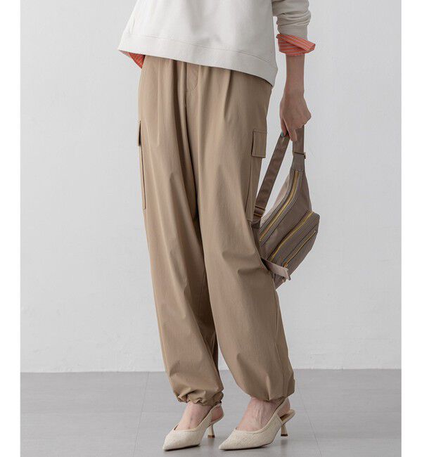 23区「【撥水加工/洗える】ナイロン2WAYストレッチ パラシュート パンツ」|その他|ブラウン系