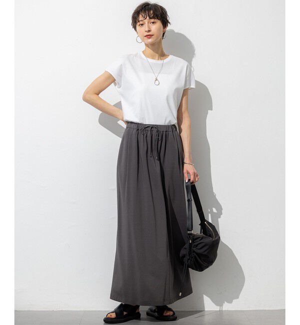 23区「【WEB&一部店舗限定/接触冷感/洗える】ツイストコットンプレーティング スカート」|スカート|