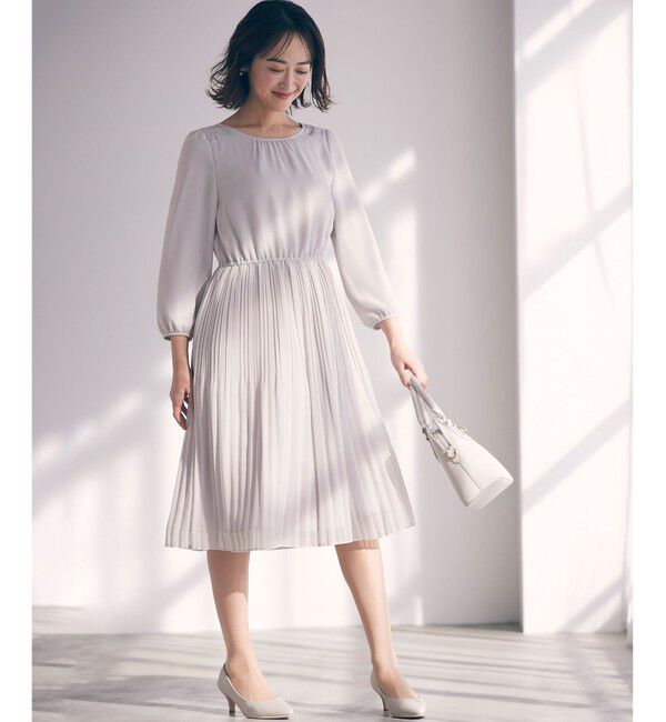 any SiS「【洗える】フェミニンプリーツ ワンピース」|ワンピース|