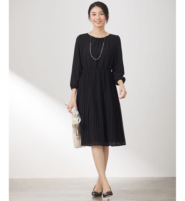 any SiS「【洗える】フェミニンプリーツ ワンピース」|ワンピース|