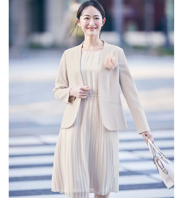 any SiS「【洗える】フェミニンプリーツ ワンピース」|ワンピース|