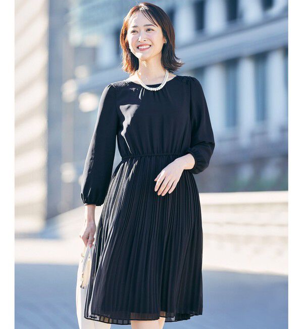 any SiS「【洗える】フェミニンプリーツ ワンピース」|ワンピース|