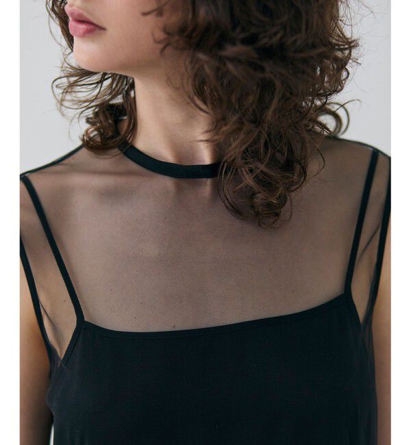 BEIGE,「【洗える・GISELe 4月号掲載】KALMIA / ノースリーブチュールドレス」|ワンピース|