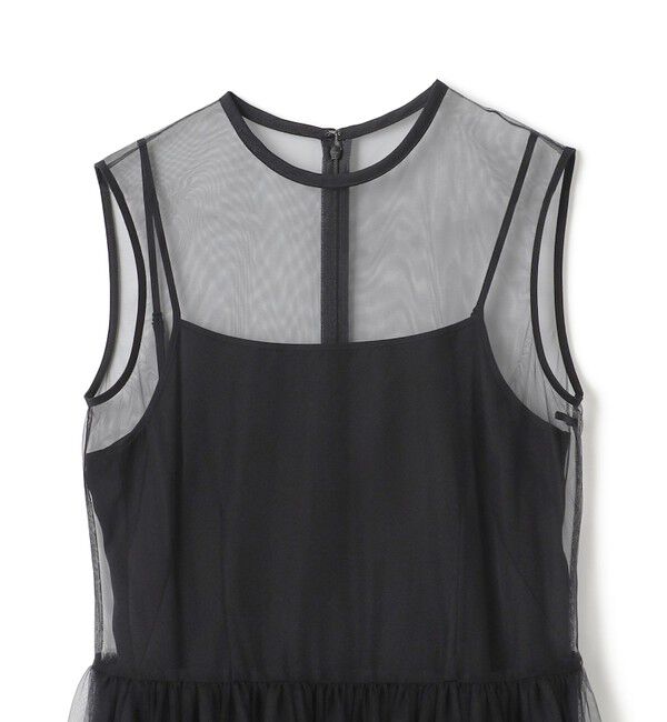 BEIGE,「【洗える・GISELe 4月号掲載】KALMIA / ノースリーブチュールドレス」|ワンピース|