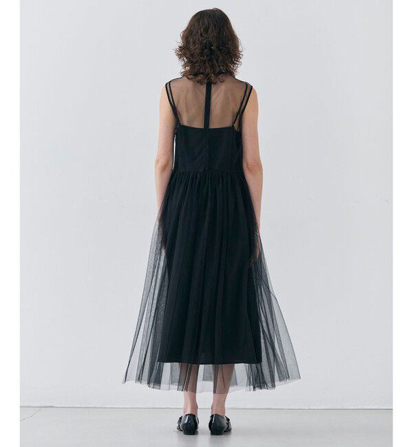 BEIGE,「【洗える・GISELe 4月号掲載】KALMIA / ノースリーブチュールドレス」|ワンピース|