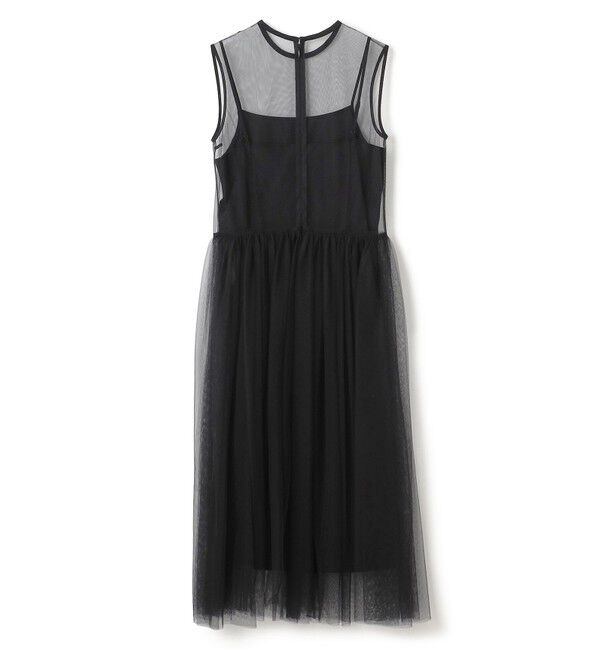 BEIGE,「【洗える・GISELe 4月号掲載】KALMIA / ノースリーブチュールドレス」|ワンピース|