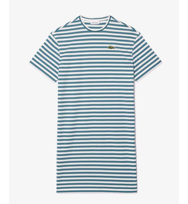 LACOSTE「バイカラーボーダーTシャツドレス」|ワンピース|