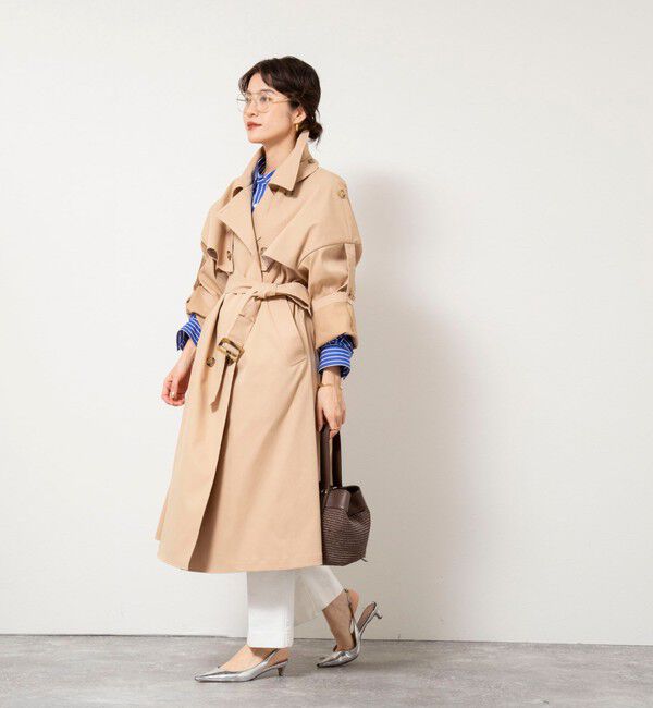NOLLEY'S「NMPウォッシャブルロングトレンチコート」|トレンチコート|