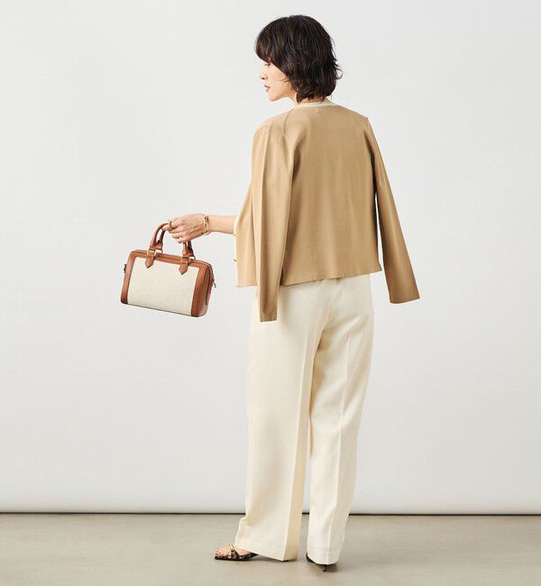 NOLLEY'S sophi「《アンサンブル対応》 《手洗い可能》マルチファンクションクルーネックカーディガン」|カーディガン|