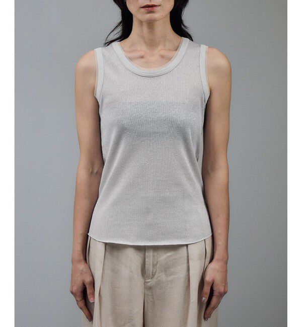 SALON adam et rope'「【WEB限定】ラメリブタンク」|タンクトップ|