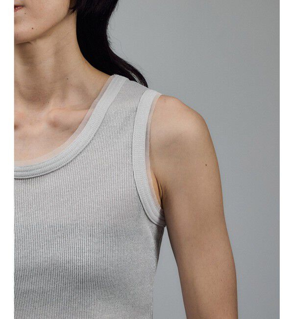 SALON adam et rope'「【WEB限定】ラメリブタンク」|タンクトップ|