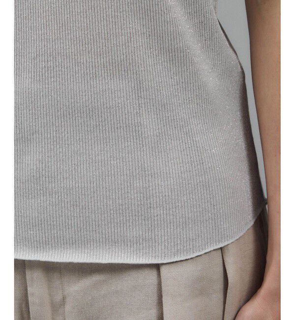 SALON adam et rope'「【WEB限定】ラメリブタンク」|タンクトップ|