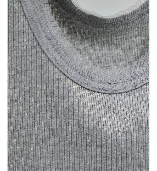 SALON adam et rope'「【WEB限定】ラメリブタンク」|タンクトップ|